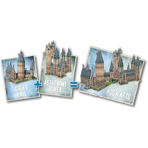 Hogwarts Great Hall & Astronomy Tower 3D Puzzle Set